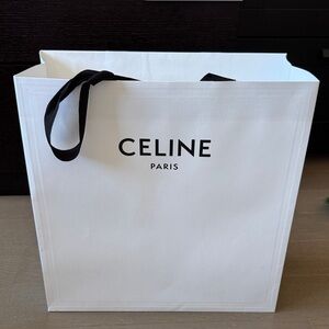 Celine Shopping Bag Empty White